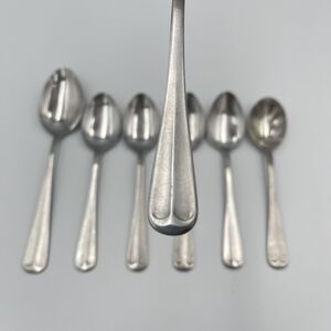 Washington Forge Stainless Spirit of America 7 QTY Spoons Scallop Sugar Teaspoon